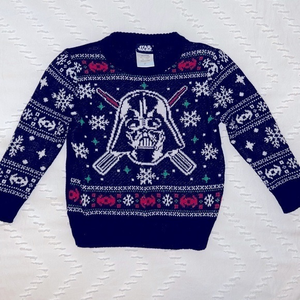 Star Wars *licensed* Darth‎ Vader sweater — sz 2T